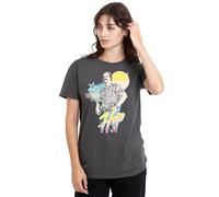 Stranger Things 80'S Jim Hopper Ladies T Shirt, Charcoal, XX-Large