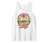 Stranger Things 80's Sunset Mindflayer Group Camiseta sin Mangas