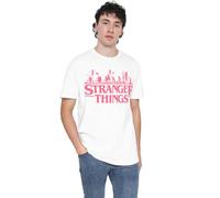 Stranger Things Bike Ride Logo Camiseta Unisex, Blanco, L