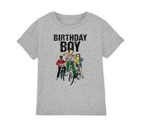 Stranger Things Birthday Boy Bike Camiseta Infantil, Gris Heather Deportivo, 9-11 A