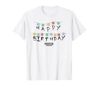 Stranger Things Birthday Lights Oficialmente Autorizado Camiseta