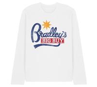 Stranger Things Bradley'S Big Buy Logo Unisex Long Sleeve T Shirt, White, XX-Large