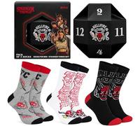 Stranger Things Calcetines Hombres y Adolescentes, Paquete de 3 Calcetines Originales Transpirable, EU 40-45, Regalo Friki