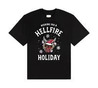 Stranger Things Camiseta Wishing You A Hellfire Holiday talla XL
