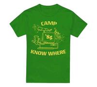 Stranger Things Camp Know Where 1989 Camiseta, Verde Kelly, L Unisex Adulto