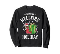 Stranger Things Christmas te desea unas vacaciones en el infierno Sudadera