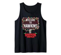 Stranger Things Christmas Welcome To Hawkins Camiseta sin Mangas
