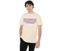 Stranger Things Chrome Metal Logo Unisex T Shirt, Natural, XX-Large