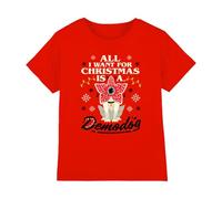 Stranger Things Demodog Christmas Kids T Shirt, Red, 9-11