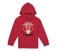 Stranger Things Demodog Christmas Youth Kids Boy Girls Pull-Over Hoodie, Red, 12-13