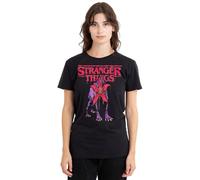Stranger Things Demodog Drip Ladies T Shirt, Black, XX-Large