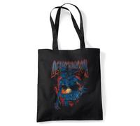 Stranger Things Demogorgon Band Bolsa de viaje reutilizable para comestibles, Negra