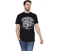 Stranger Things Demogorgon Band tee Camiseta Unisex, Negro, XL