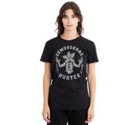 Stranger Things Demogorgon Hunter Ladies T Shirt, Black, Large