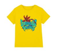 Stranger Things Demogorgon Sketch Camiseta Infantil, Amarillo, 9-11 A