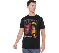 Stranger Things Dustin Homage Camiseta Unisex, Negro, XL