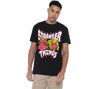 Stranger Things Eddie and Dustin Unisex T Shirt, Black, XXXX-Large