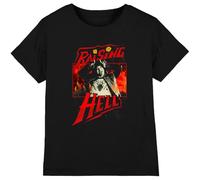 Stranger Things Eddie Munson Raising Hell - Camiseta para niños, Color Negro, 12-13 años, Negro, 12-13 años