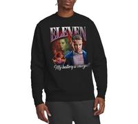 Stranger Things Eleven Homage Unisex Sweatshirt, Black, XX-Large