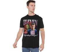 Stranger Things Eleven Homage Unisex T Shirt, Black, XXX-Large