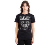 Stranger Things Eleven Laboratory Ladies T Shirt, Black, X-Large