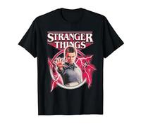 Stranger Things Eleven Lightning Poster Camiseta, Hombre, Negro, 6XL
