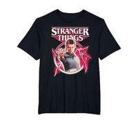 Stranger Things Eleven Lightning Poster Camiseta, Hombre Tallas Grandes, Negro, 6X Alto