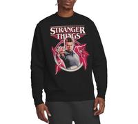 Stranger Things Eleven Lightning Poster Unisex Sweatshirt, Black, Medium