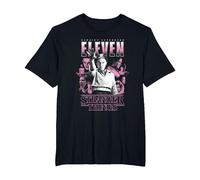 Stranger Things Eleven Poster Camiseta, Hombre Tallas Grandes, Negro, 4X Alto