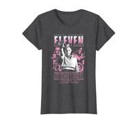 Stranger Things Eleven Poster Camiseta, Mujer, Jaspeado Oscuro, S
