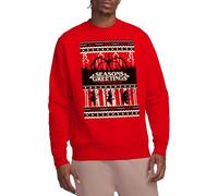Stranger Things Fair Isle Christmas Unisex Sweatshirt, Red, Small