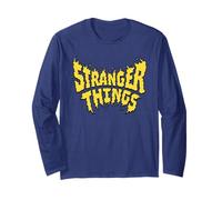 Stranger Things Flame Logo Manga Larga