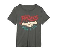 Stranger Things Friends Don't Lie Camiseta, Mujer Tallas Grandes, Asfalto, 5XL Grande