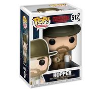Stranger Things Funko Pop! Television Jim Hopper with Donut - 1/6 de Probabilidades de Obtener la RARA Variante ChaseASE - Figura de Vinilo Coleccionable - Idea de Regalo- Mercancia Oficial