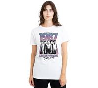 Stranger Things Hawkins 1987 Group Tour Poster Camiseta de Mujer, Blanco, L