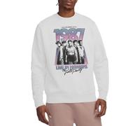 Stranger Things Hawkins 1987 Group Tour Poster Unisex Sweatshirt, White, Small