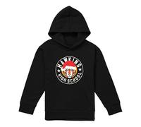 Stranger Things Hawkins Christmas Badge Youth Kids Boy Girls Pull-Over Hoodie, Black, 5-6