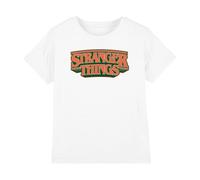Stranger Things Hawkins High School Logo Kids T Shirt, White, 12-13