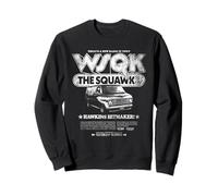 Stranger Things Hawkins Hitmaker WSQK Back Sudadera