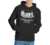 Stranger Things Hawkins Lab Logo Sudadera con Capucha Unisex, Negro, XXL