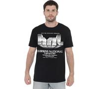 Stranger Things Hawkins Lab Logo Unisex T Shirt, Black, XXX-Large