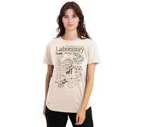 Stranger Things Hawkins Lab Mono Ladies T Shirt, Natural, XX-Large