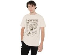 Stranger Things Hawkins Lab Mono Unisex T Shirt, Natural, Small