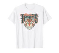 Stranger Things Hawkins Tigers Scratch Camiseta, Hombre, Blanco, 6XL