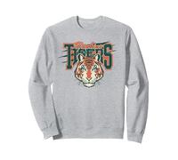 Stranger Things Hawkins Tigers Scratch Sudadera, Unisex para Adultos, Gris Jaspeado, XL