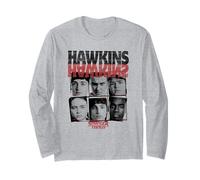 Stranger Things Hawkins Upsidedown Oficialmente Autorizado Manga Larga