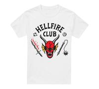 Stranger Things Hellfire Club Camiseta, Blanco, 5XL Unisex Adulto
