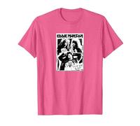 Stranger Things Hellfire Club Eddie Munson Camiseta, Hombre, Rosa Jaspeado, S