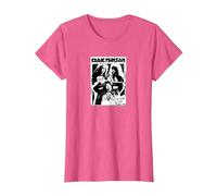 Stranger Things Hellfire Club Eddie Munson Camiseta, Mujer, Rosa Jaspeado, XL