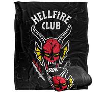 Stranger Things Hellfire Club - Manta con Logotipo de Tacto Sedoso y súper Suave, 152 x 127 cm
